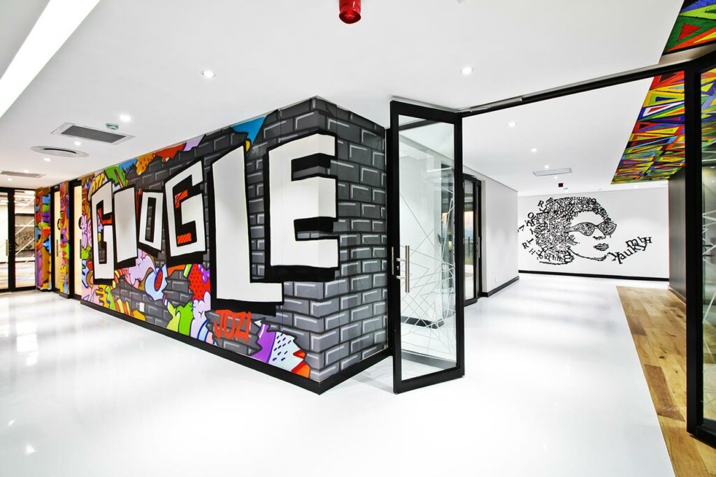 Google International Office Space Interior design -Creative book nook