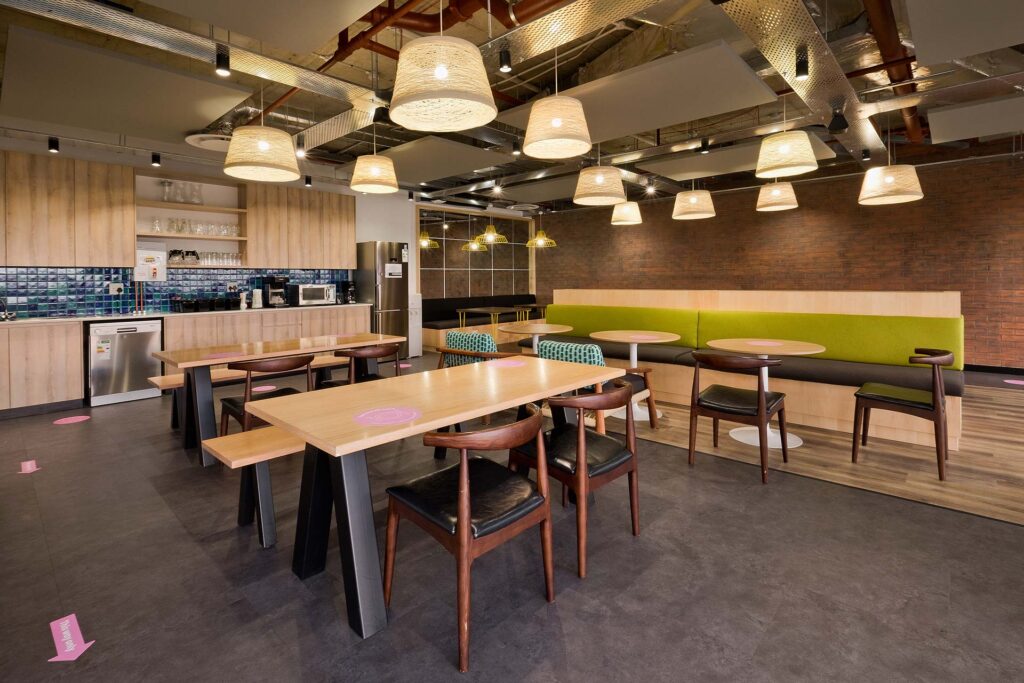 Unilever canteen in new interior office space