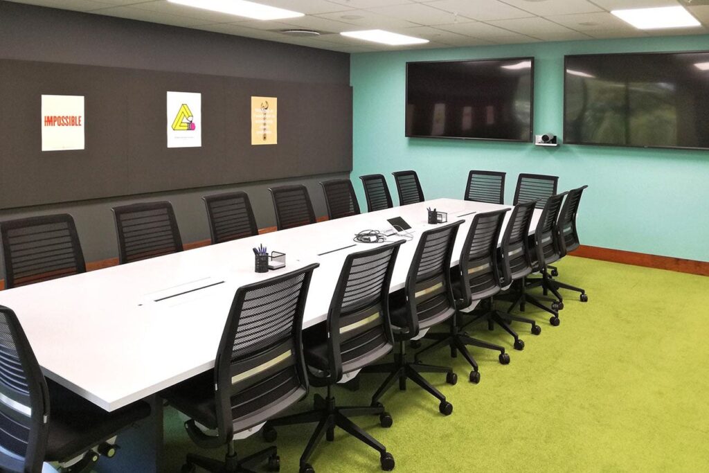 Facebook Social Media Company Office Boardroom Interior Design and Build