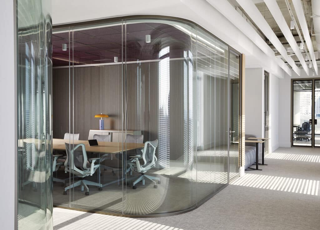 Boston Consulting Group international offices glass boardroom modern interiors design and fit-out