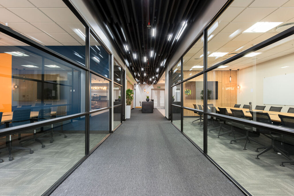 Payfast International Office Design modern glass boardroom interior design