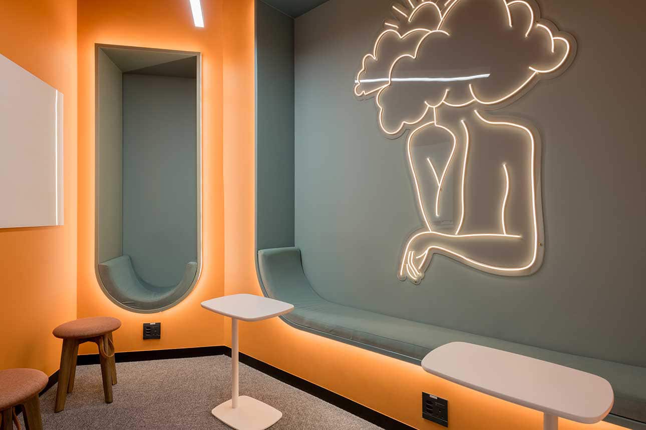 Ergonomic office furniture procured and installed by Trend Group.