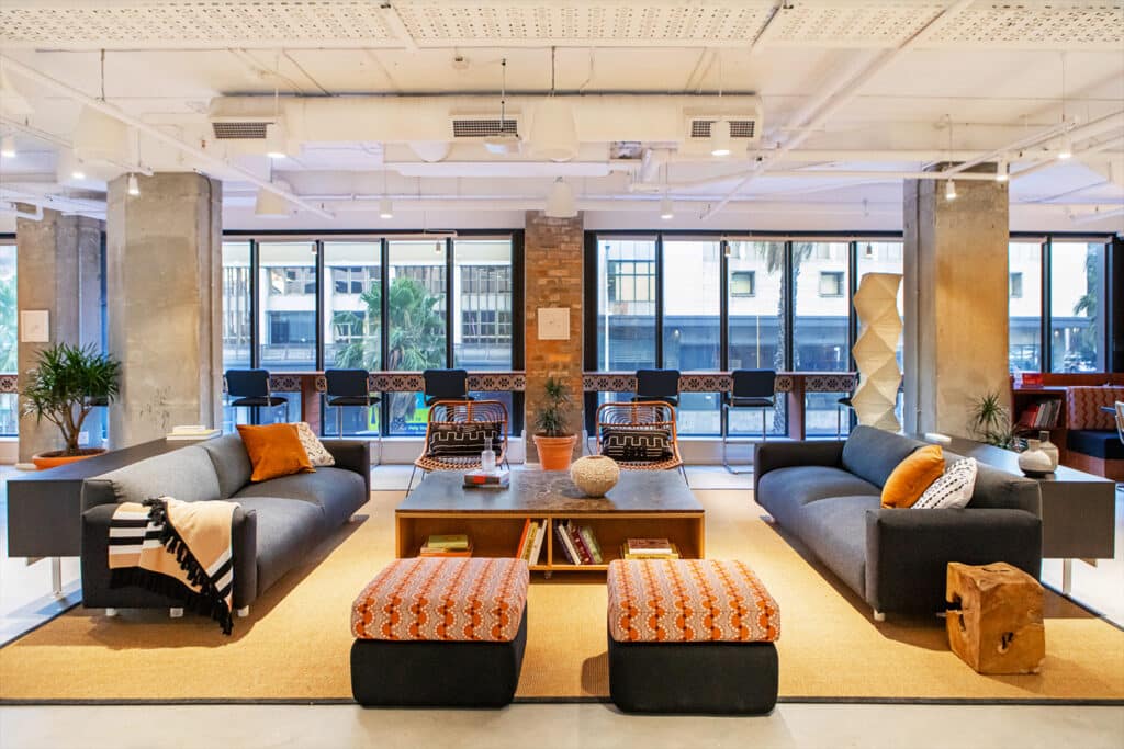 interior office construction - WeWork Office Space Cape Town