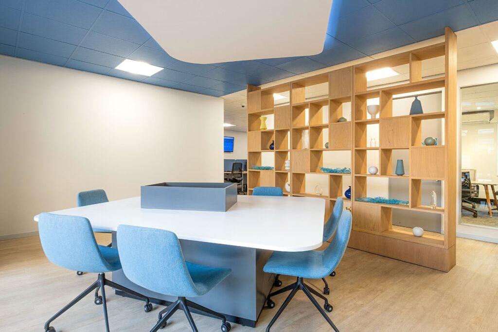 Sanlam commercial office meeting area interior design and build