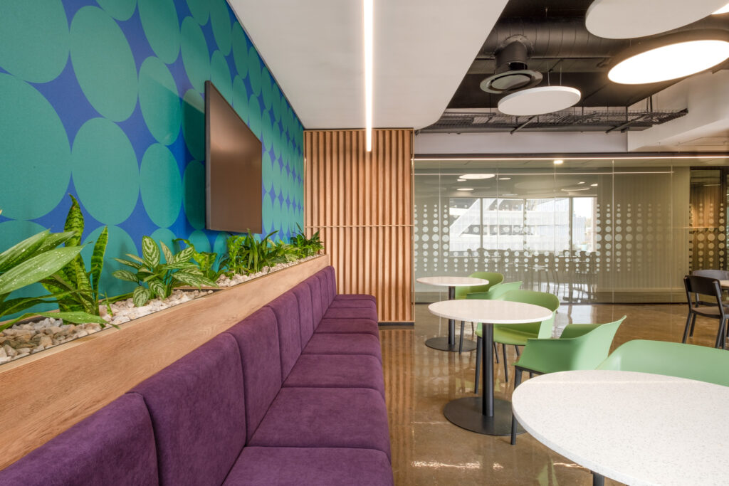 Ergonomic office furniture procured and installed by Trend Group.