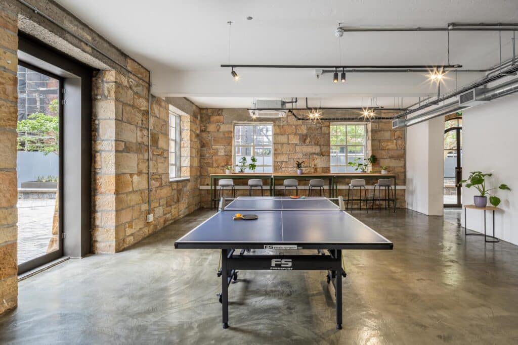 Cost Certified international modern recreation entertainment table tennis area for employee wellness