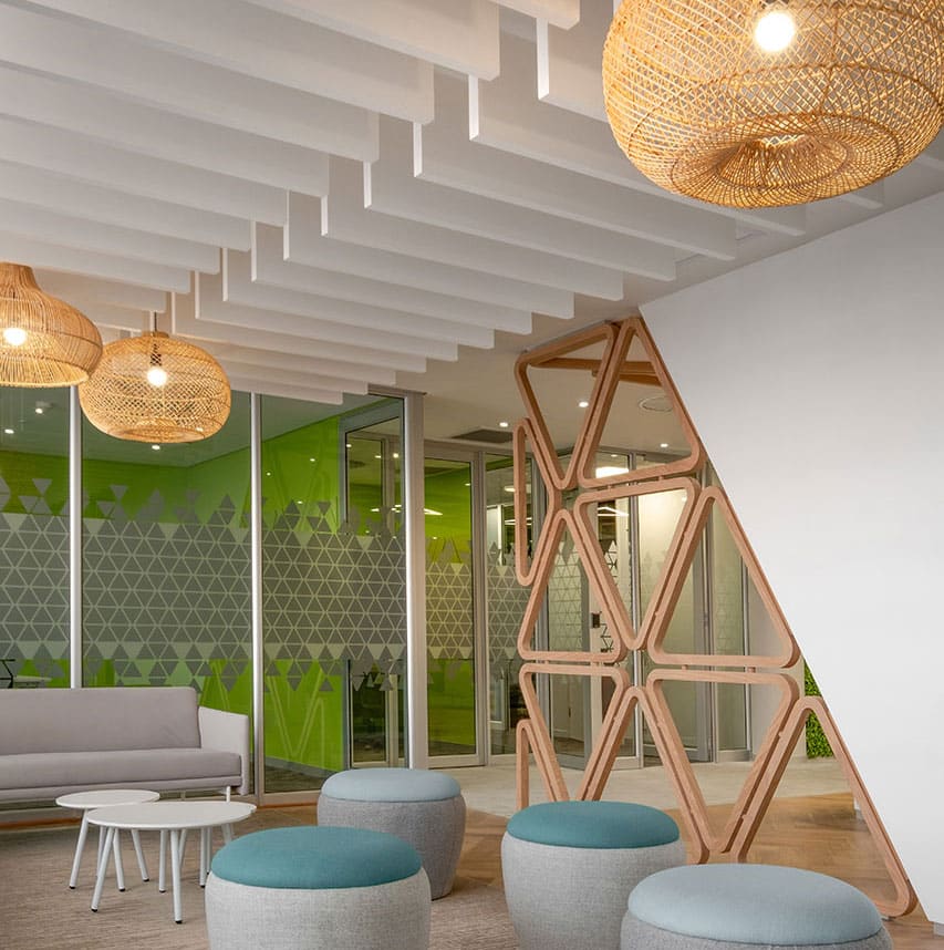 Nokia Commercial office interior design with sustainable materials