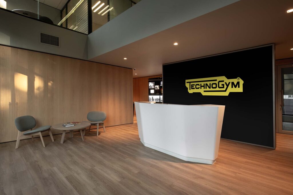 Technogym global gym and wellness centre reception area layout