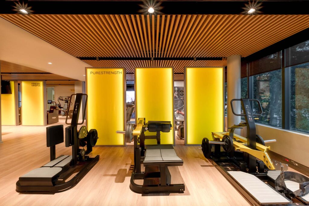 Technogym International Fitness and Modern Training Area Interior Design and Build