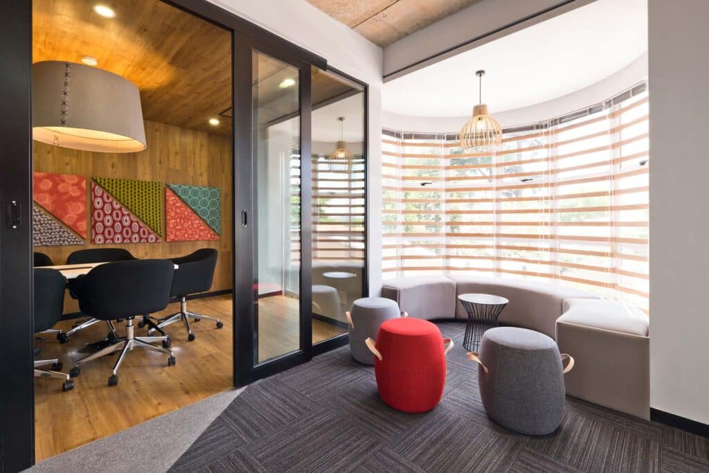 BBC News commercial Interiors design and build open plan office