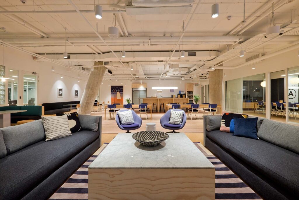 wework commercial coworking office interior design and fitout