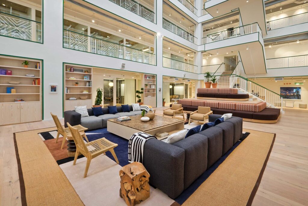 wework commercial office space interiors design
