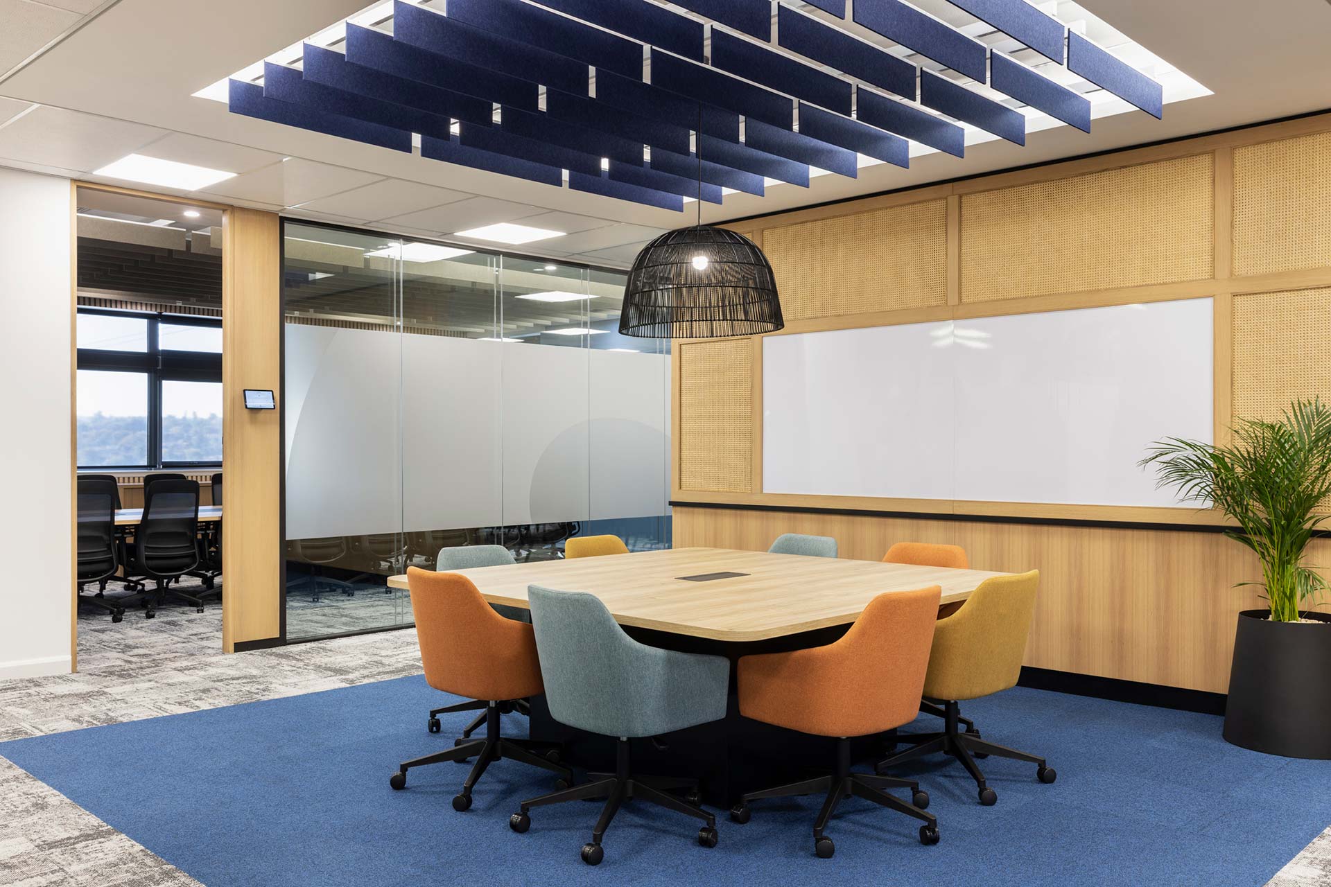 Turnkey office fit-out by Trend Group — completed commercial workspace.