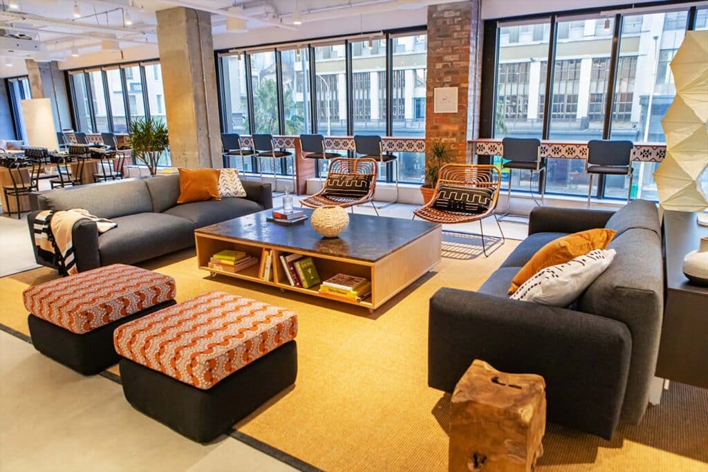 Turnkey office fit-out by Trend Group — completed commercial workspace.