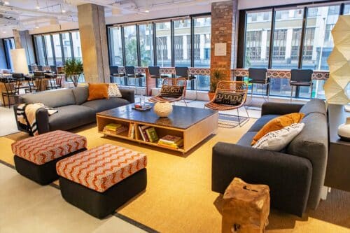 Turnkey office fit-out by Trend Group — completed commercial workspace.