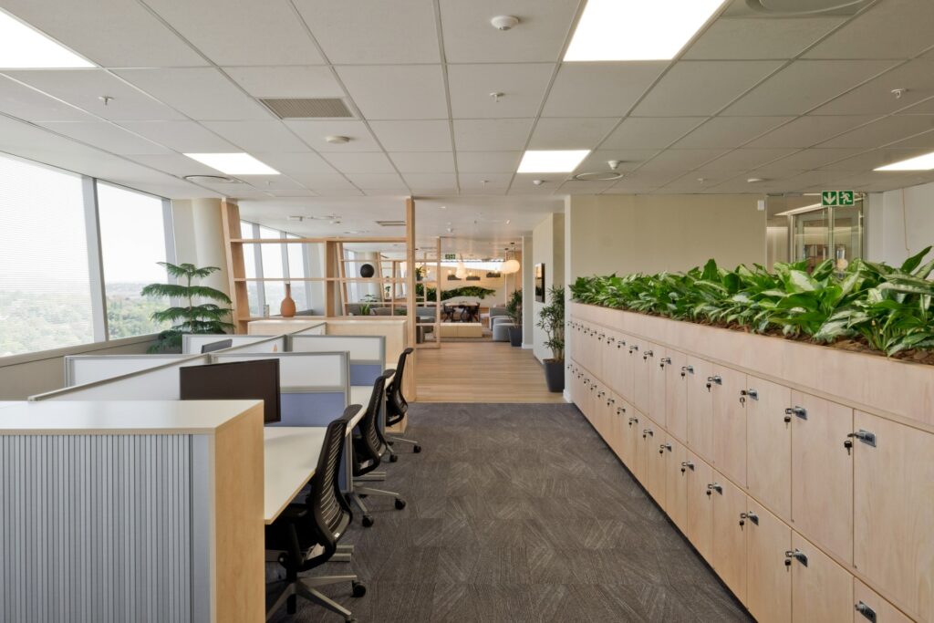 Turnkey office fit-out by Trend Group — completed commercial workspace.