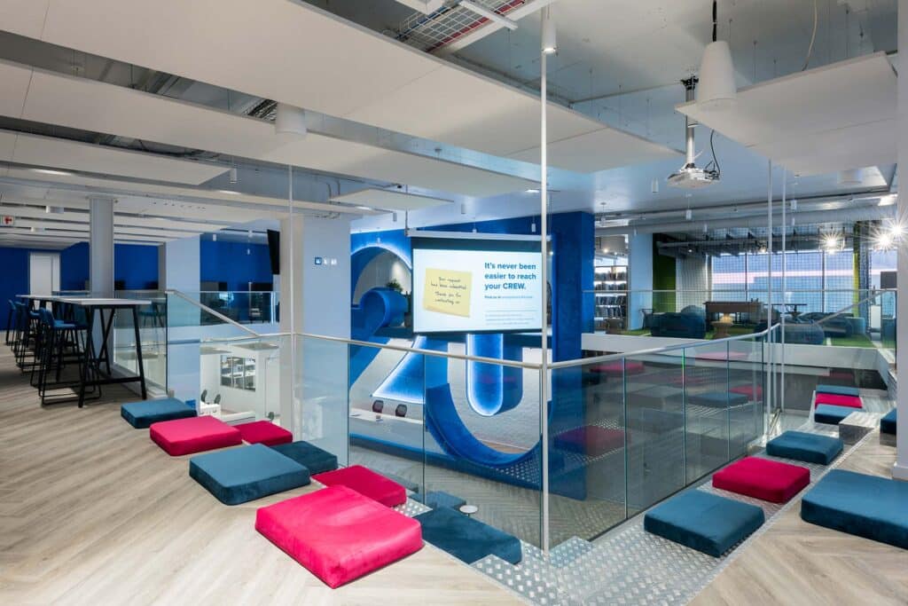 An example of high performing workplace design and fitout for a global brand based on a workplace strategy consultation