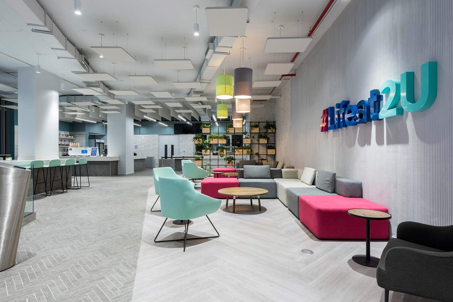 Ergonomic office furniture procured and installed by Trend Group.