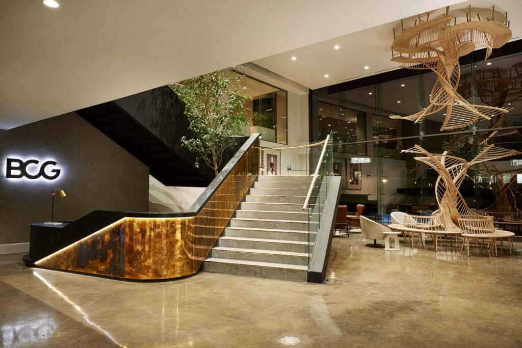 Workspace analysis by Trend Group — office utilisation and space planning.
