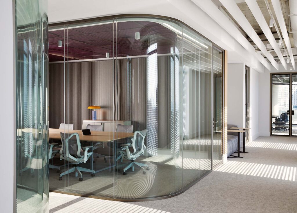 Ergonomic office furniture procured and installed by Trend Group.