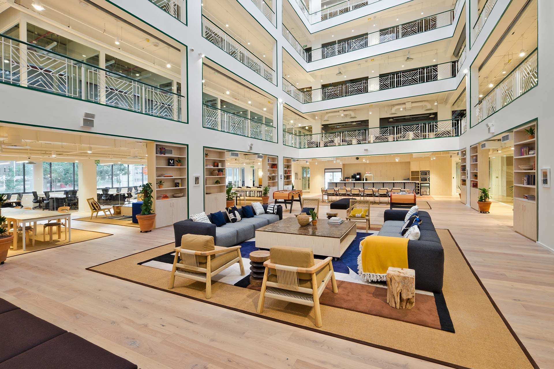 Global coworking office fit-out project designed to support productivity and workplace performance