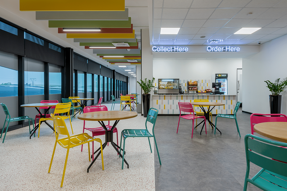 Canteen in bpo building with commercial grade kitchen